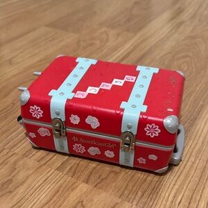 American Girl Suitcase Red Grace Doll with Stickers